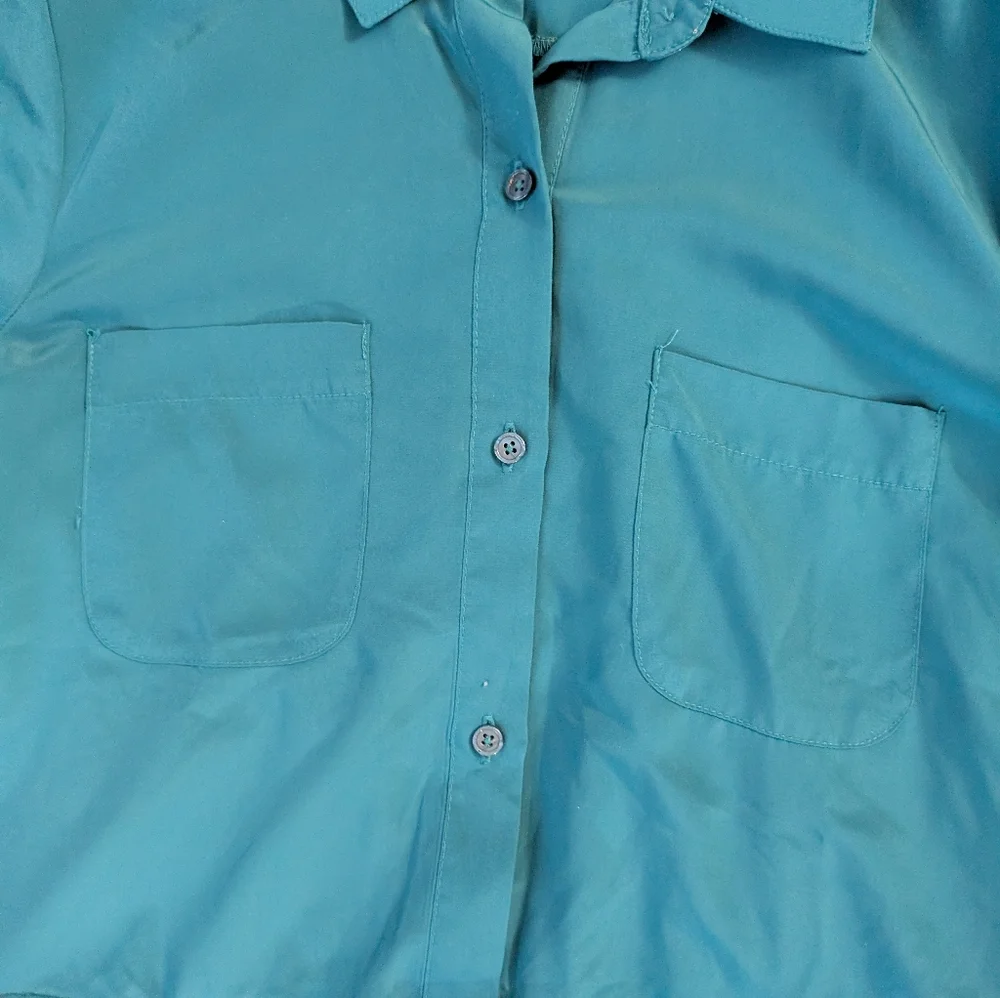 EUC Ladies Old Navy Tie Up Sleeve Tie Waist Long Sleeve Shirtdress Dress Sz S - Picture 7 of 9